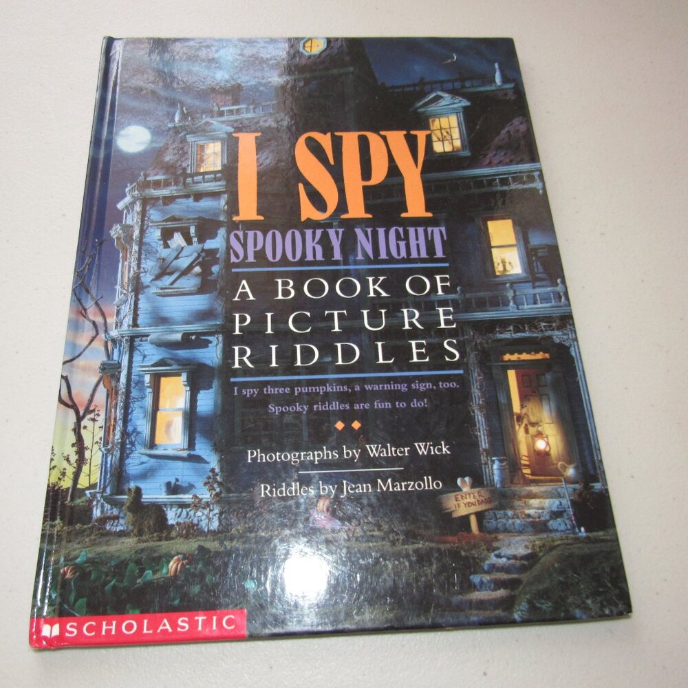 I Spy Spooky Night Book| Walter Wick & Jean Marzollo | Hardcover Picture Riddles